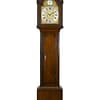 georgian-longcase-clock-hallifax-doncaster image of a fine quality oak cased georgian longcase clock with a brass dial and silvered chapter ring