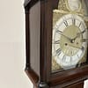 georgian-longcase-clock-hallifax-doncaster-detail image of a brass 8 day clock movement in fully restored condition with a count wheel strike on a single bell