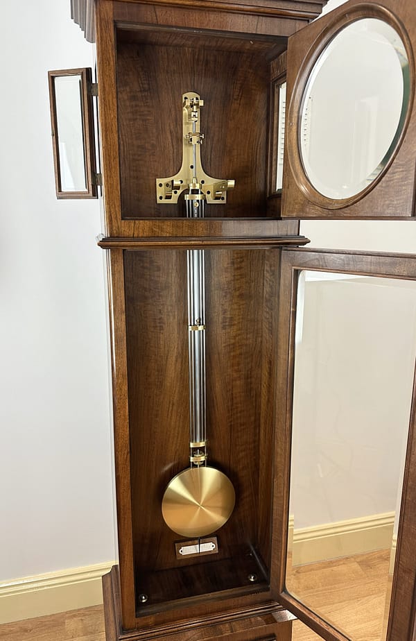 lenzkirch-regulator-longcase-precision-clock-pendulum image of a fully compensated gridiron pendulum for a lenzkirch clock made 1901 showing the precision manufacture of this high quality regulator