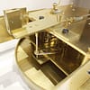 french-walnut-regulator-wall-clock-movement-detail A detailed image of the long duration fully restored antique french clock movement