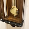 french-walnut-regulator-wall-clock-pendulum The wonderful brass bob pendulum with fully compensated gridiron pendulum alternating brass and steel