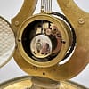 french-white-marble-lyre-mantel-clock-movement Detailed image of the antique mantel clock movement