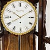 mayer-biedermeier-viennese-carved-grande-sonnerie-regulator-wall-clock-dial enammeled one piece antique wall clock dial signed Anton mayor with blue roman numerals
