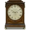 rosewood-bracket-clock-adams-london image of a Regency rosewood bracket clock with painted circular dial