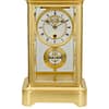 french-four-glass-year-duration image of a superior quality, rare French gilt brass four-glass mantel timepiece, of one year duration dating to the late 19th century.