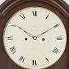 georgian-longcase-clock-thwaites-london-dial image of a good original convex painted white dial for a longcase clock clock made by John Thwaites of London circa 1808.