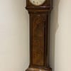georgian-longcase-clock-thwaites-london-showroom1 showroom image of a fine quality mahogany Georgian longcase clock by Thwaites of London circa 1808.