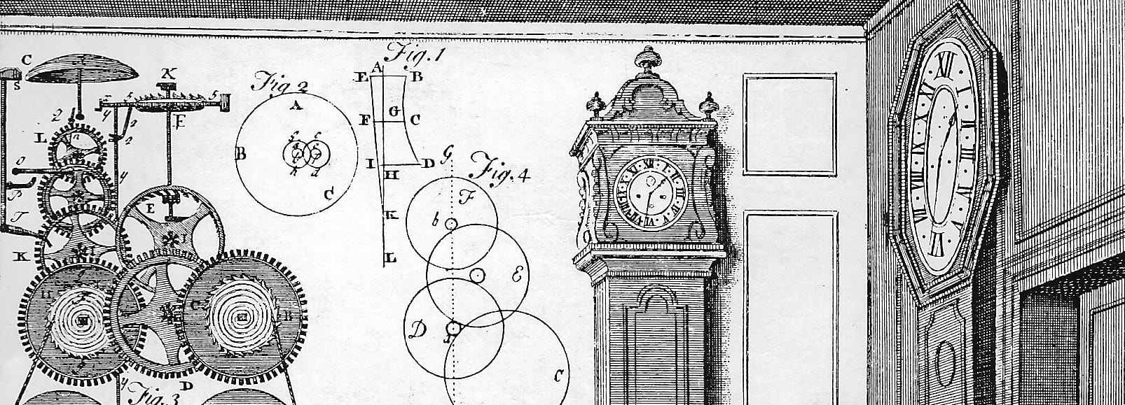Image of a Georgian clockmakers workshop
