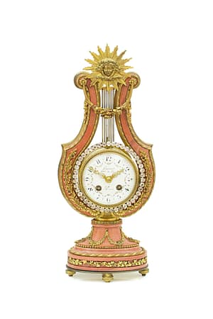 image of an antique mantel clock