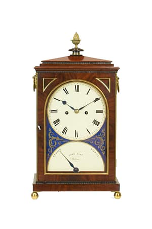 agar-malton-mahogany-georgian-fusee-bracket-clock A fine quality and unusual mahogany 8 day bracket clock, by John Agar (II) of Malton, circa 1800.