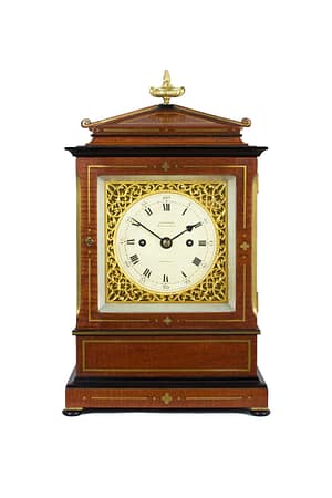 durden-london-mahogany-antique- bracket-clock A high quality eight day mahogany bracket clock of compact dimensions, by John Durden, 27 Fenchurch Street, London.