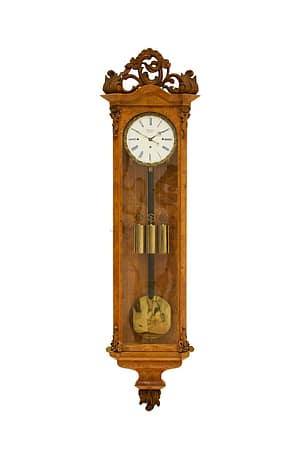 viennese-grande-sonnerie-vienna-wall-regulator A Fine quality 8 day Biedermeier Grande Sonnerie Viennese Regulator, by Pollateck in Pesten, Circa 1850.