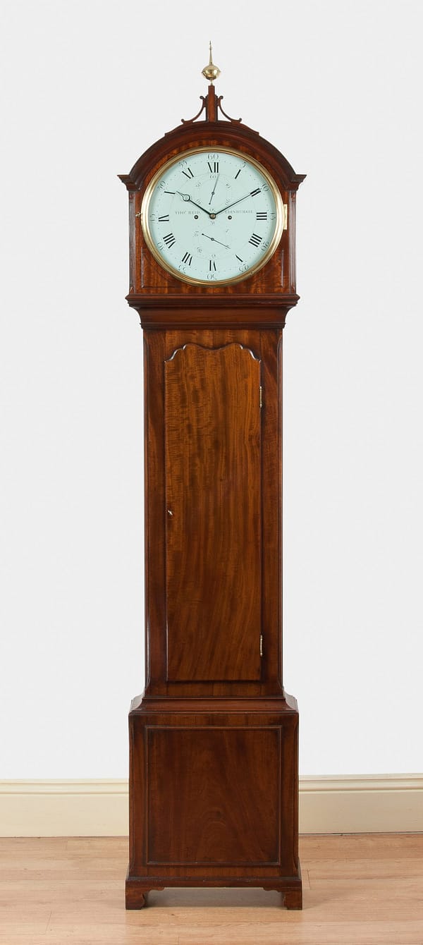 reid-endinburgh-mahogany-longcase-grandfather-clock-master Reid of Edinburgh Georgian longcase /grandfather antique clock. Showroom image.