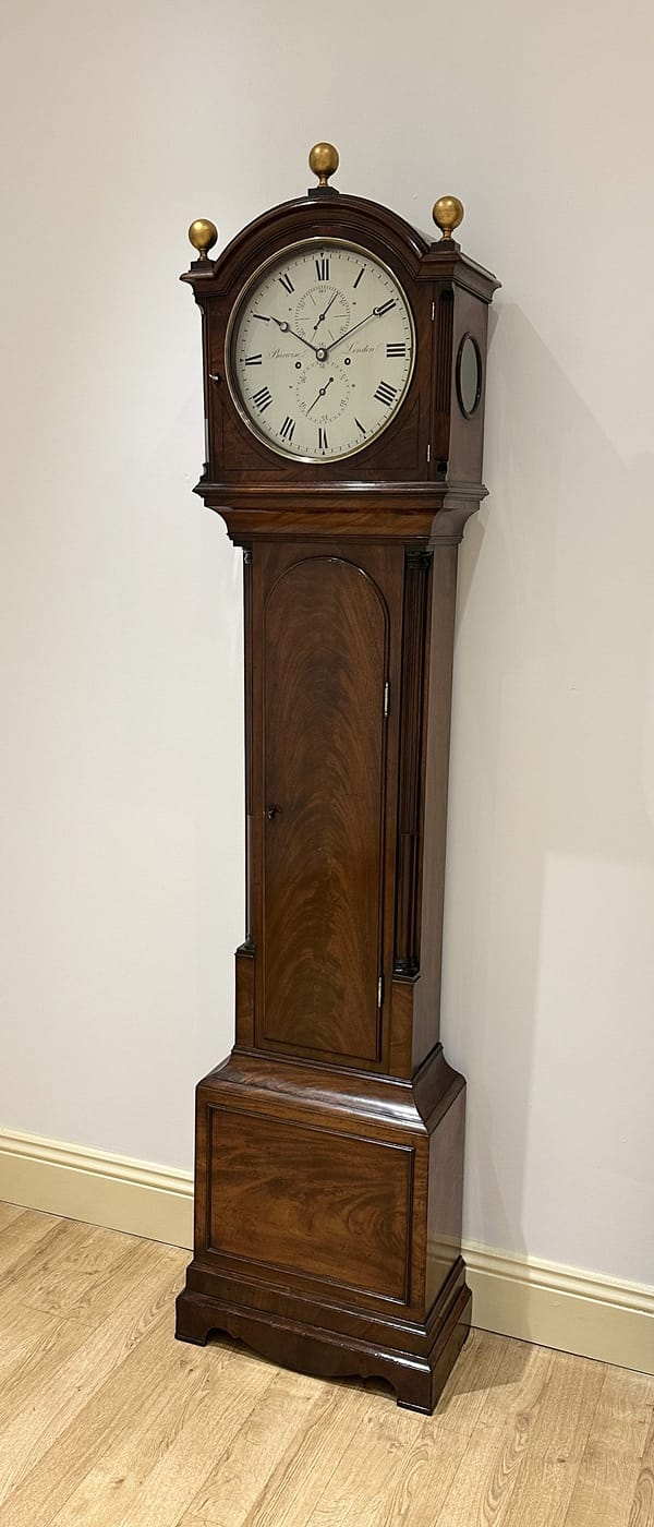 barwise-london-longcase-clock-showroom A John barwise of London circa 1800 longcase clock in story antique clocks showroom