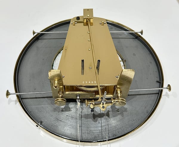 lenzkirch-vienna-wall-clock-movement Image of a very high quality clock movement made by Lenzkirch of Germany with a shaped movement plates, made by Lenzkirch circa 1861.