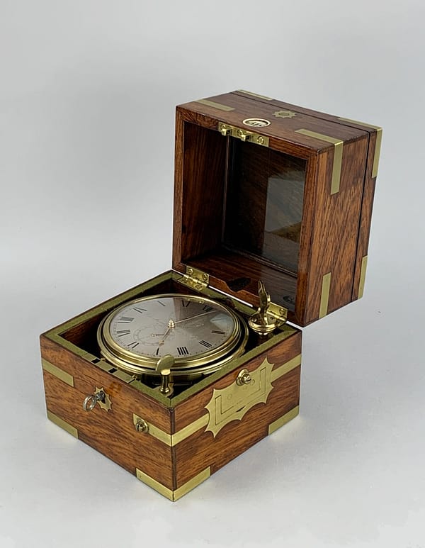 litherland-davies-liverpool-marine-chronometer-showroom A Fine Quality Marine Chronometer By Litherland Davies Of Liverpool, Circa 1830.