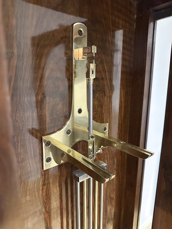 lenzkirch-walnut-regulator-longcase-clock-movement-bracket Lenzkirch pendulum hanging bracket