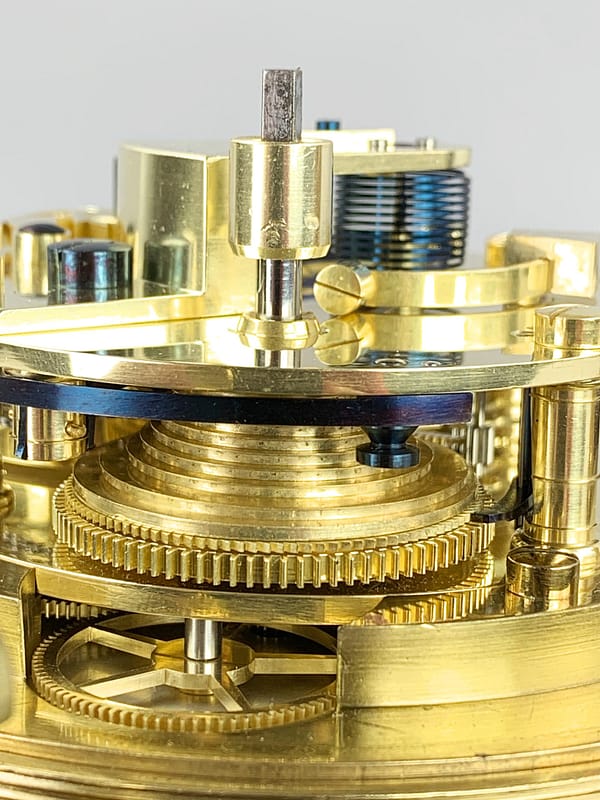 litherland-davies-liverpool-marine-chronometer-fusee-movement detail image of the marine chronometer movement fusee