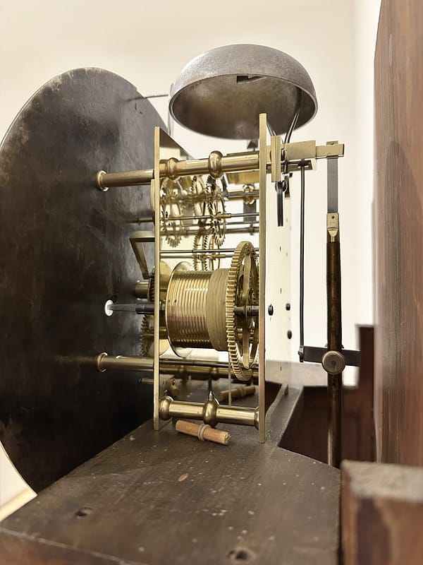 barwise-london-longcase-clock-movement A fully restored 8 day Georgian clock movement by Barwise of London