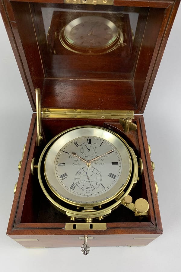 frodsham-london-marine-chronometer-dial Image of the silvered and engraved dial
