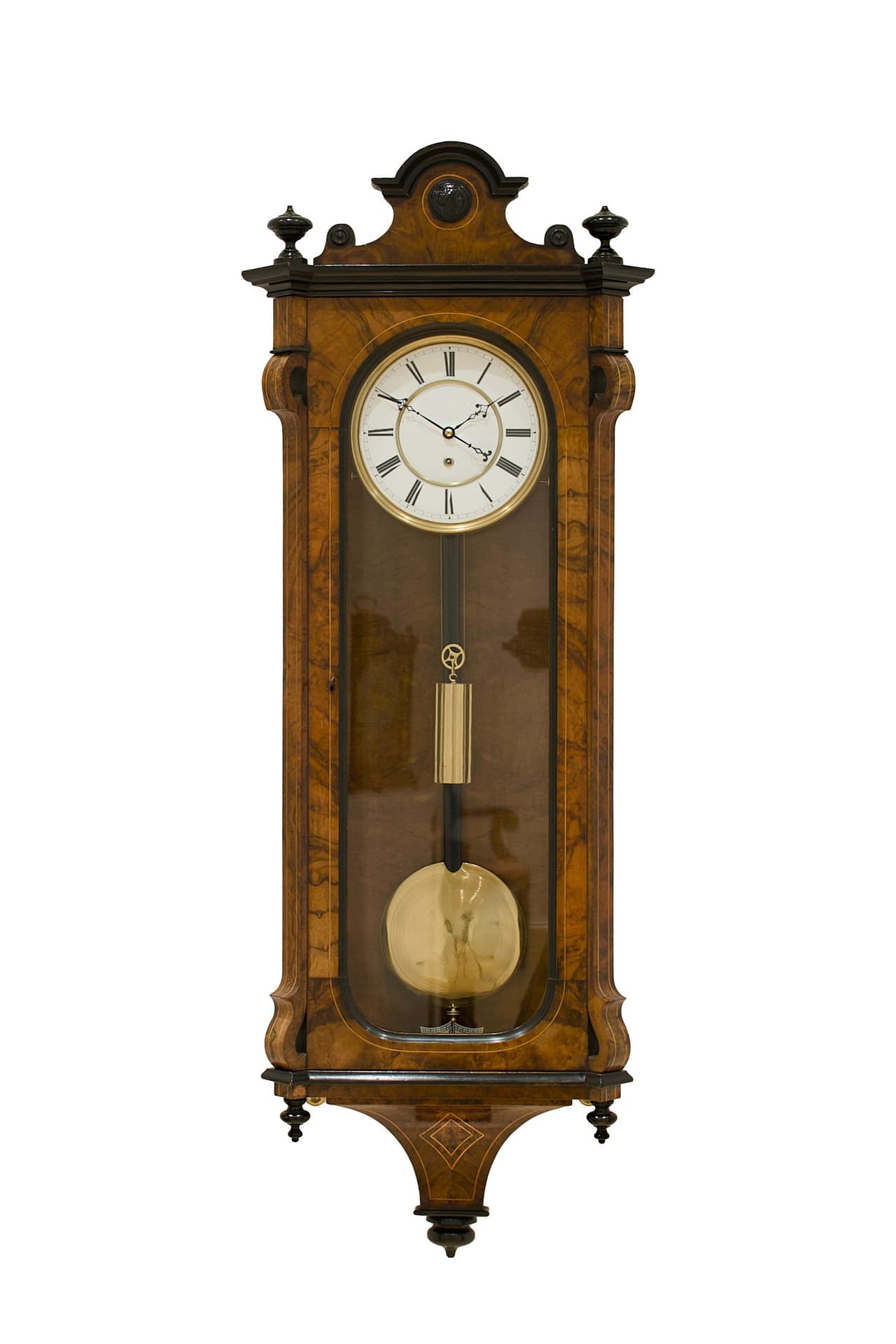 A Fine Quality Lenzkirch Vienna Regulator Wall Clock, Circa 1861.