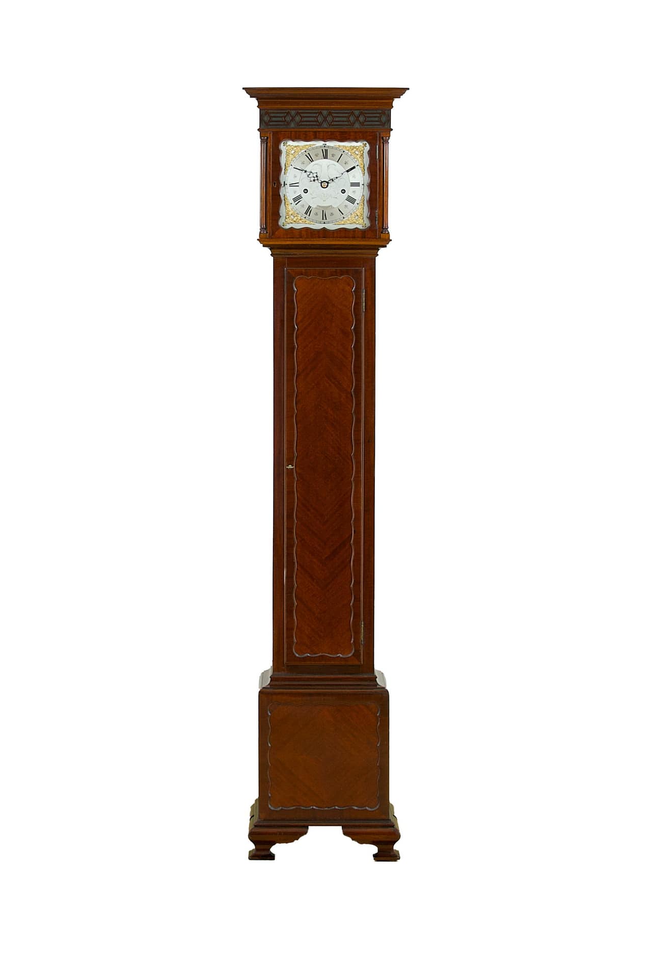 A fine quality quarter chiming longcase / grandmother clock by Goldsmiths and Silversmiths Co Ltd, 112 Regent Street, London, circa 1920