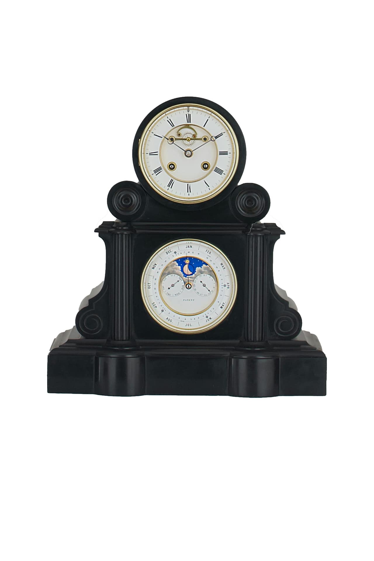 A Fine Quality French Perpetual Calendar Mantel Clock By Brocot & Delettrez, Paris c. 1870.